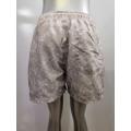 Creamy White Retro Print Men's Beach Shorts