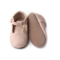 Classic Leather T bar Ceremony Baby Shoes