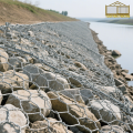 Gabiões de malha de fio de ferro galvanizado hexagonal