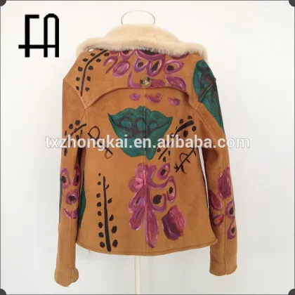 Factory direct wholesale pirce double face leather garment/double face sheepskin fur coat/leather fur coat