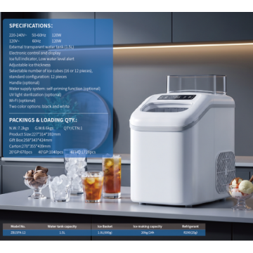 White Small Ice Maker