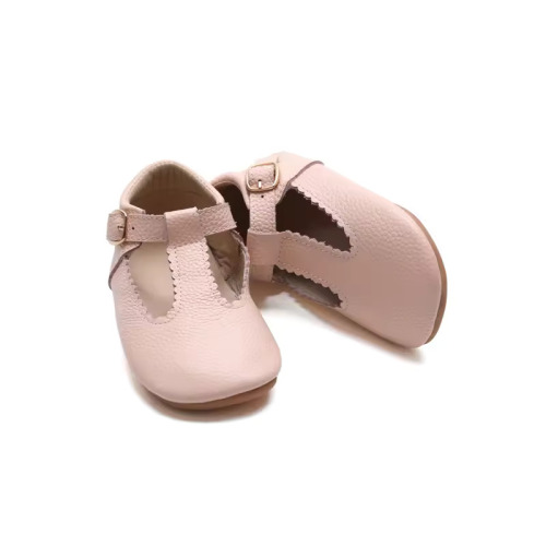 T-bar in pelle di supporto Mary Janes per bambini piccoli