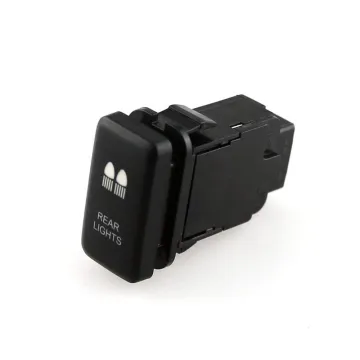 PIXNOR Push Button Switch with Rear Lights and Connector Wire Kit