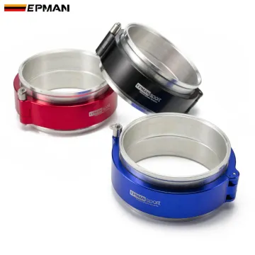 EPMAN HD V-Band Clamp + Flange System Assembly For 4" 102mm Radiator Hose Wastegate Flanges Turbo Dump Pipe EPSS102KB