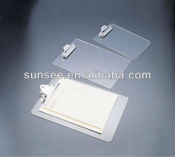 Deluxe acrylic clipboard holder , elegant Acrylic file holder ,MHS-029