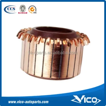 28.5mm OD 17.5mm L 11.0mm ID DC Motor Commutator for Electric Drill