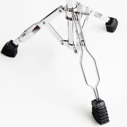 Full Metal Adjustment Foldable Floor Snare Drum Stand: 12-14 Inch Accessories for Mute Drum and Percussion Board