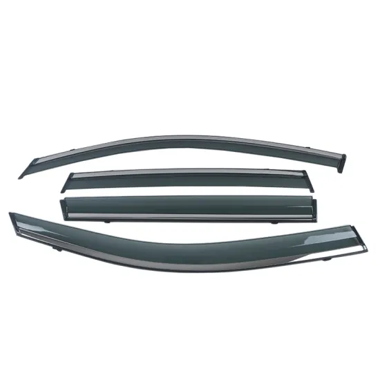 Car Sun Visor Accessories: Rain Shield Trim Strips for Toyota 2022 Corolla - Geometric PC Plastic & Stainless Steel