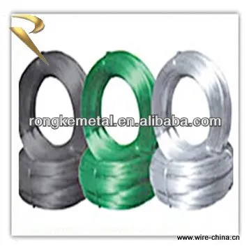 galvanized iron wire , surface treatment is PVC coated