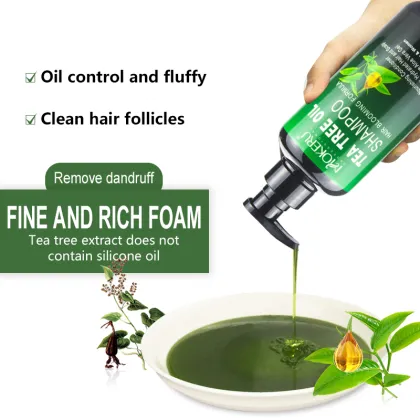 MOKERU Organic Clean Hair Revitalizes Tea Tree Organic Oil Shampoo