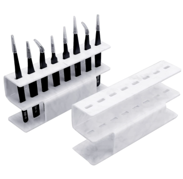 Hot Selling 8-Hole Acrylic Eyelash Tweezer Display Stand and Holder Case