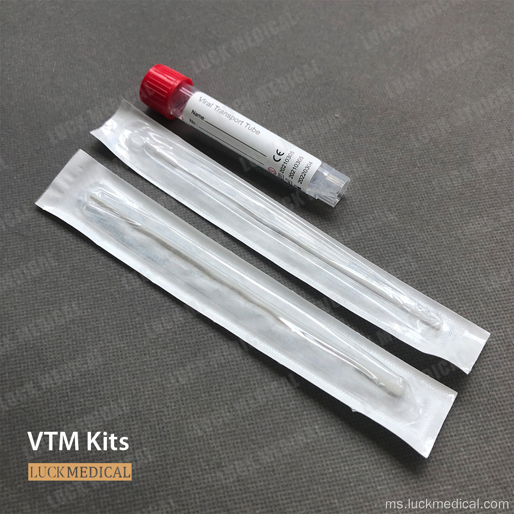 Medium pengangkutan virus dengan kit swab oral fda