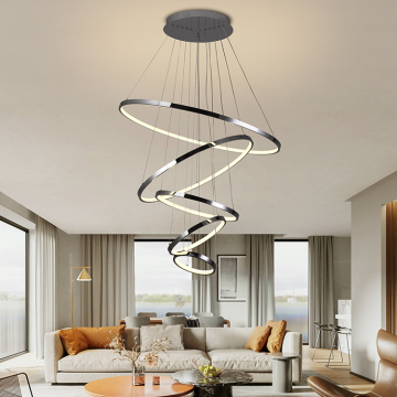 Luxury Ceiling Hanging LED Pendant Chandelier for Dining Hall