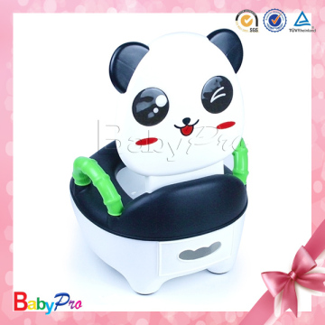 Hot Sale Beautiful Design Comfortable Panda Shape Pedestal Pan Portable Baby Potty