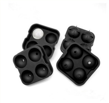 BPA free 100% food grade silicone whisky ice ball maker mold/silicone sphere pop ice mould for bar