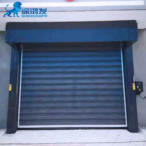 Pintu Pengatup Rolling Berkelajuan Tinggi Bertebat Spiral Aluminium