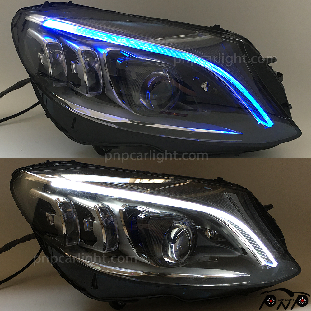 Led Headlights Mercedes C Class