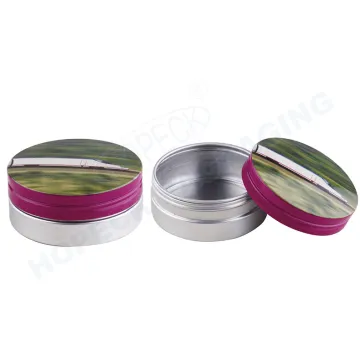 round shape aluminum jar 70ml