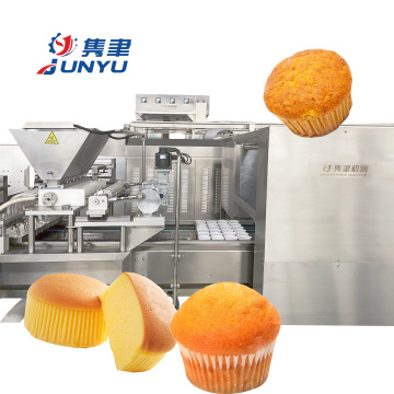 Soft Heart Pastry Dessert Cake Production Line: Cupcake Making Machine and Liner