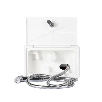 Lockable Hot Cold Water Switch Shower Box for RVs: External Installation with Keys Included