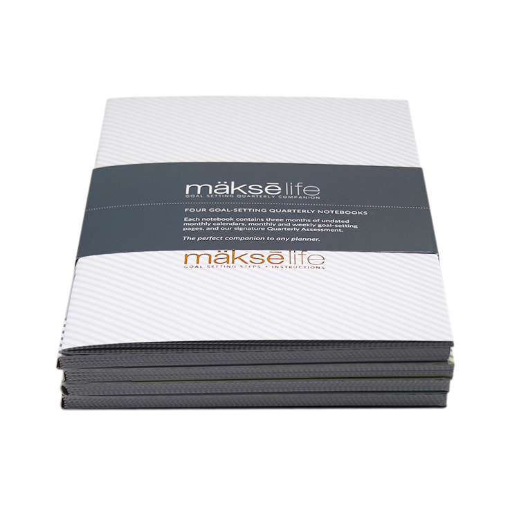 Free Sample Custom Logo Wholesale Custom Printing Wire Stitching Recycled Paper Softcover Notebook