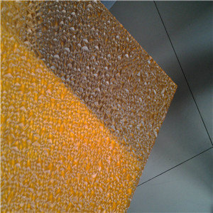UV Coating Orange Diamond Polycarbonate Sheet