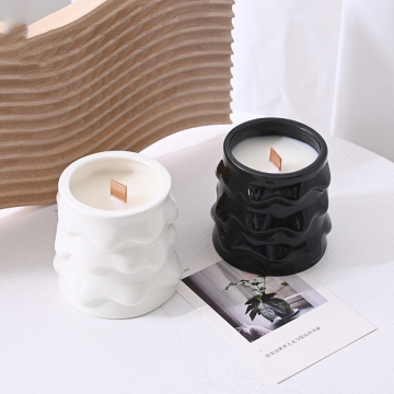 Nordic Empty Ceramic Candle Jars for DIY Aromatherapy Candles
