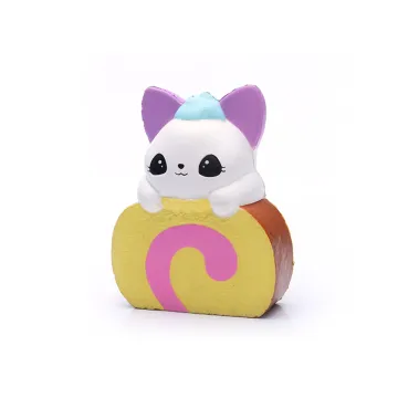 Egg Roll Cat Stress Toy - PU Foam Anti-Stress Ball