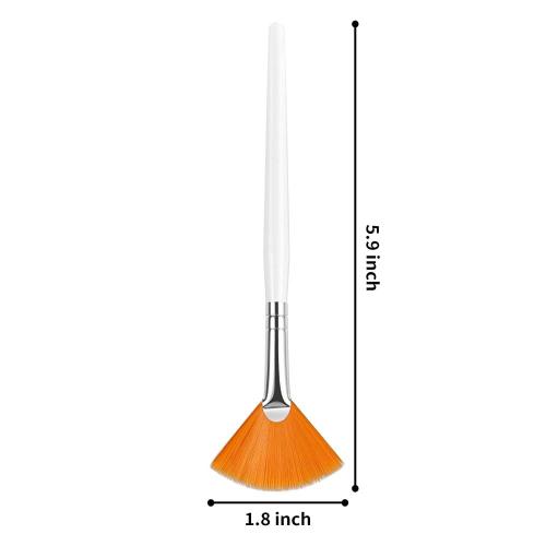 Clay Mud Facial Mask Fan Makeup Brushes