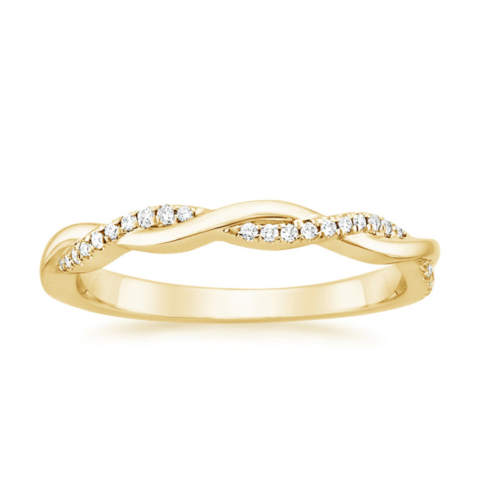 แหวนเกลียวหินสามก้อน 4.5Ct โรสโกลด์