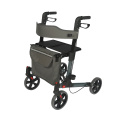 Walker de aluminio Rollator con asiento para ancianos