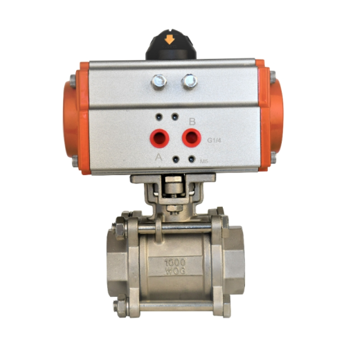 Stainless Steel Threaded Seal Control Pneumatic Ball Valve