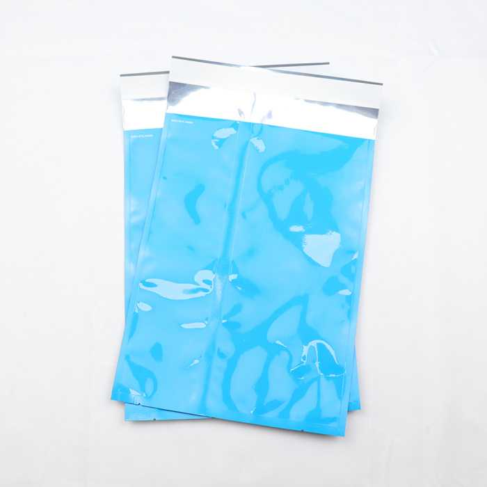 ໂລໂກ້ທີ່ກໍາຫນົດເອງການພິມຖົງຢາງກາວໃສ່ຕົນເອງສີຟ້າ