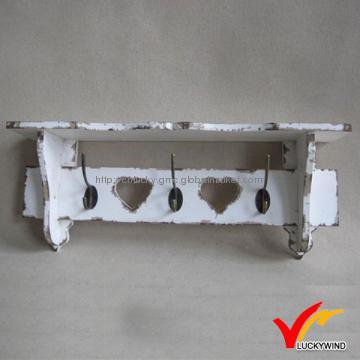 Shabby chic wooden hooks