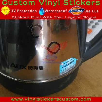 Custom Metal Heat Resistant Sticker