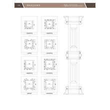 Perfiles de aluminio de alta calidad para columnas de sala de sol