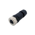 Conector feminino de m12 reta de 5 pólo-pólo de campo