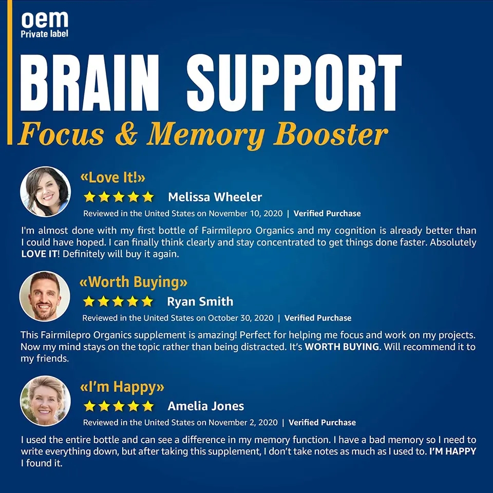 OEM/ODM Super Nootropic Brain Booster Oral Liquid Drink lion mane Improve brain drinks vegan brains boost lion mane drinks