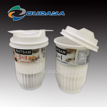 Cawan Yogurt Ais Krim IML yang disesuaikan dengan sudu