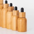 30 ml de 50 ml de bambú de madera cosmética de suero cuentagotas de suero