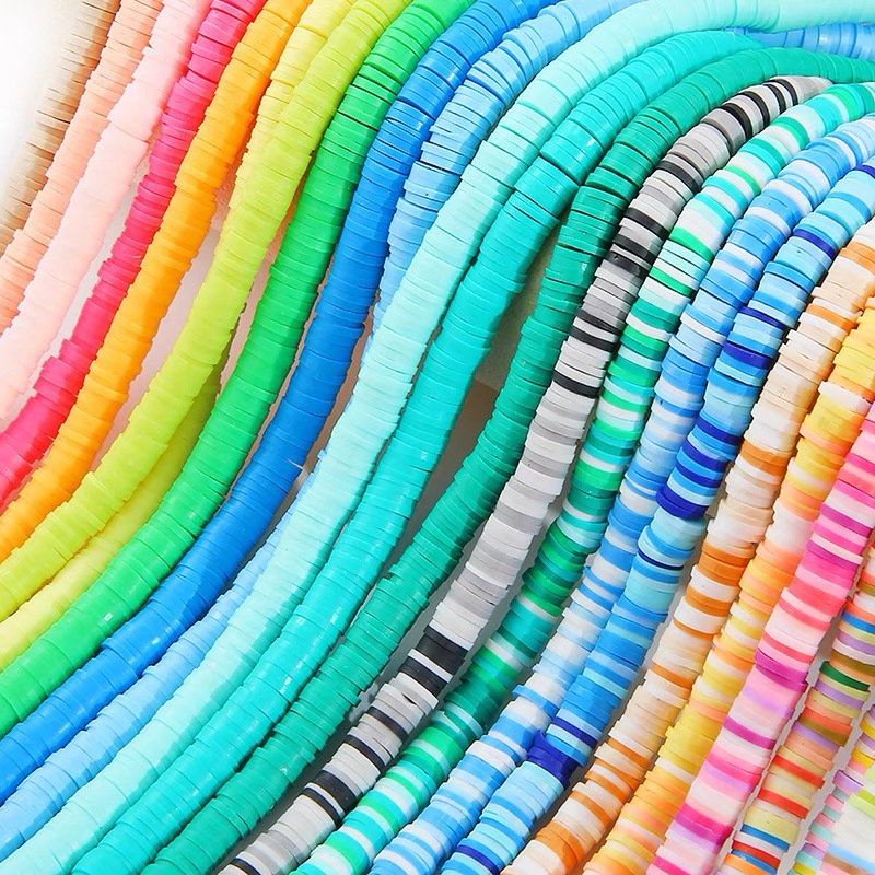 10mm flat easy polymer heishi clay beads gift