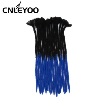 Factory 24Inch 15 Roots Soft Dread Lock Long Straight Dread Lock Hair Extension For Men Women Kids