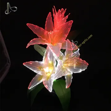 Fiber Optic Handmade Flower Lamp