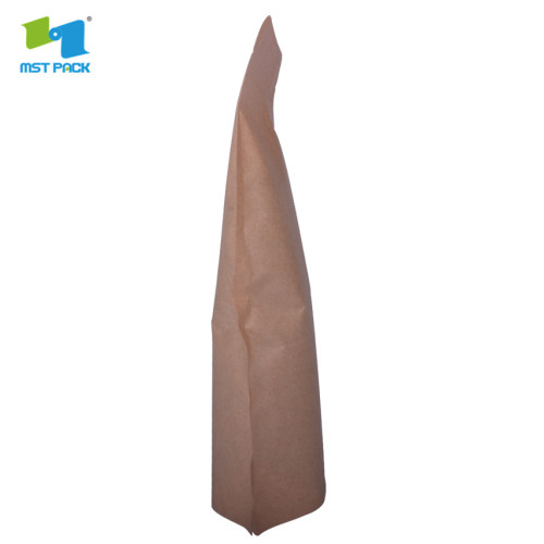 custom printed zipper recyclable stand up pouch kraft