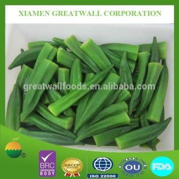 Frozen cut okra for sale from 2015 crop