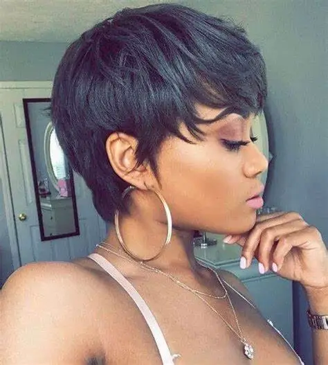 Wholesale Human Hair Wigs with Bangs 1B 27 Blond Short Cut Brazilian Straight Hair Full Wig For Black Women Cheap Remy Hair Wig