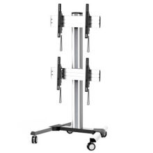 Dual screens modular video wall carts