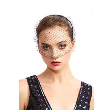 Vintage Wedding Bridal Tiul welon z kwiatami
