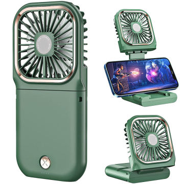 Power Bank ile Mini USB Fan - 3000mAh Taşınabilir Katlanabilir El Fan