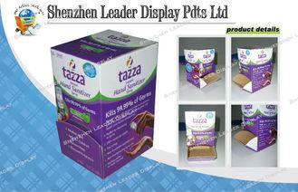 Supermarkets Cardboard Counter Display Boxes 4C Printing Wi